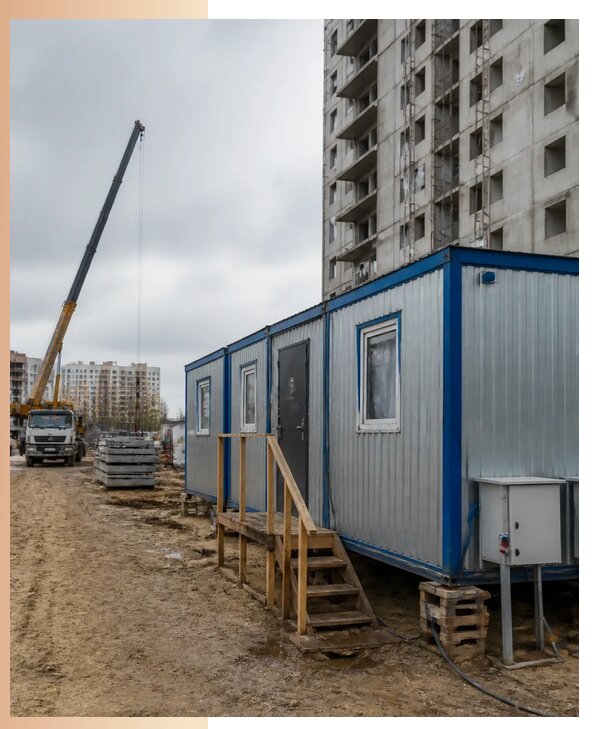 Аренда строительных вагончиков для рабочих в Азове